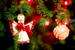 Angels are another common Christmas ornament that can be found decorating trees.