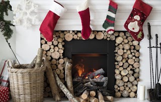 Instead of stockings, some cultures put out shoes or shoeboxes by the fireplace.