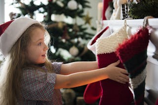 Checking what Santa left in your stocking is a classic part of Christmas morning. Checking what Santa left in your stocking is a classic part of Christmas morning.