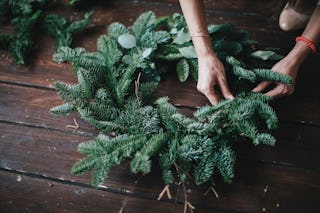 Today Christmas wreaths are often made by florists, although DIY wreaths are popular too.