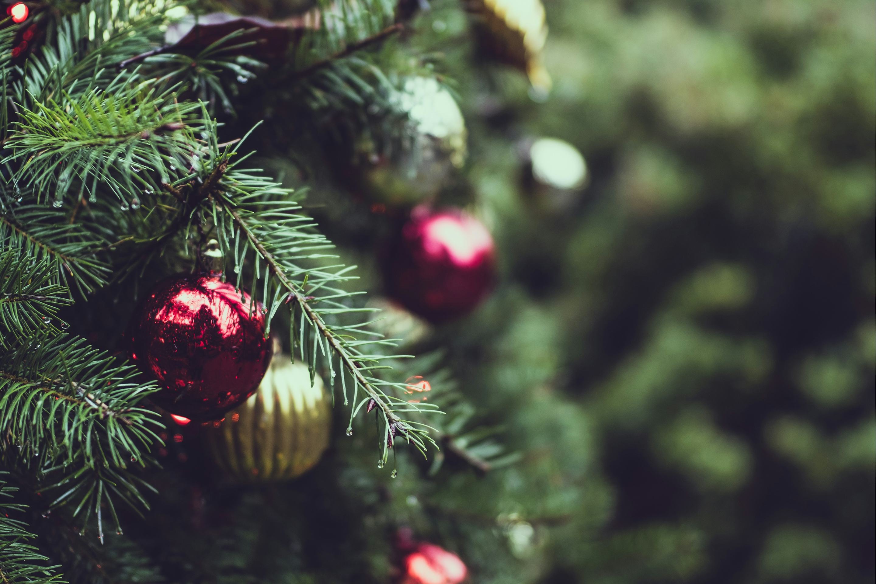 Christmas Tree Ornaments Zoom Background (Free) Christmas HQ