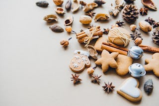 Gingerbread Cookies, Cinnamon and Nuts