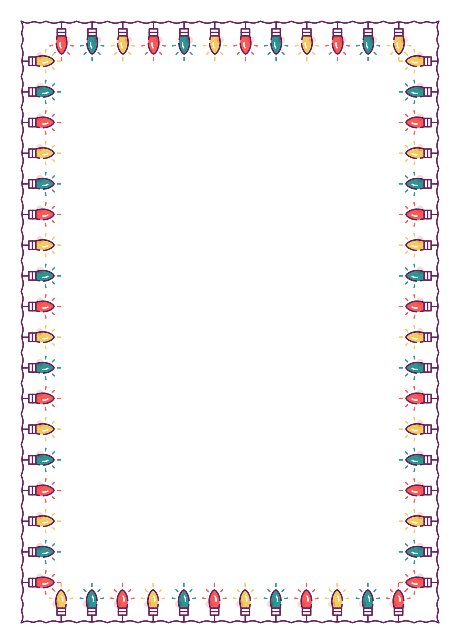 Christmas Lights (Full) Border (Free) – Christmas HQ