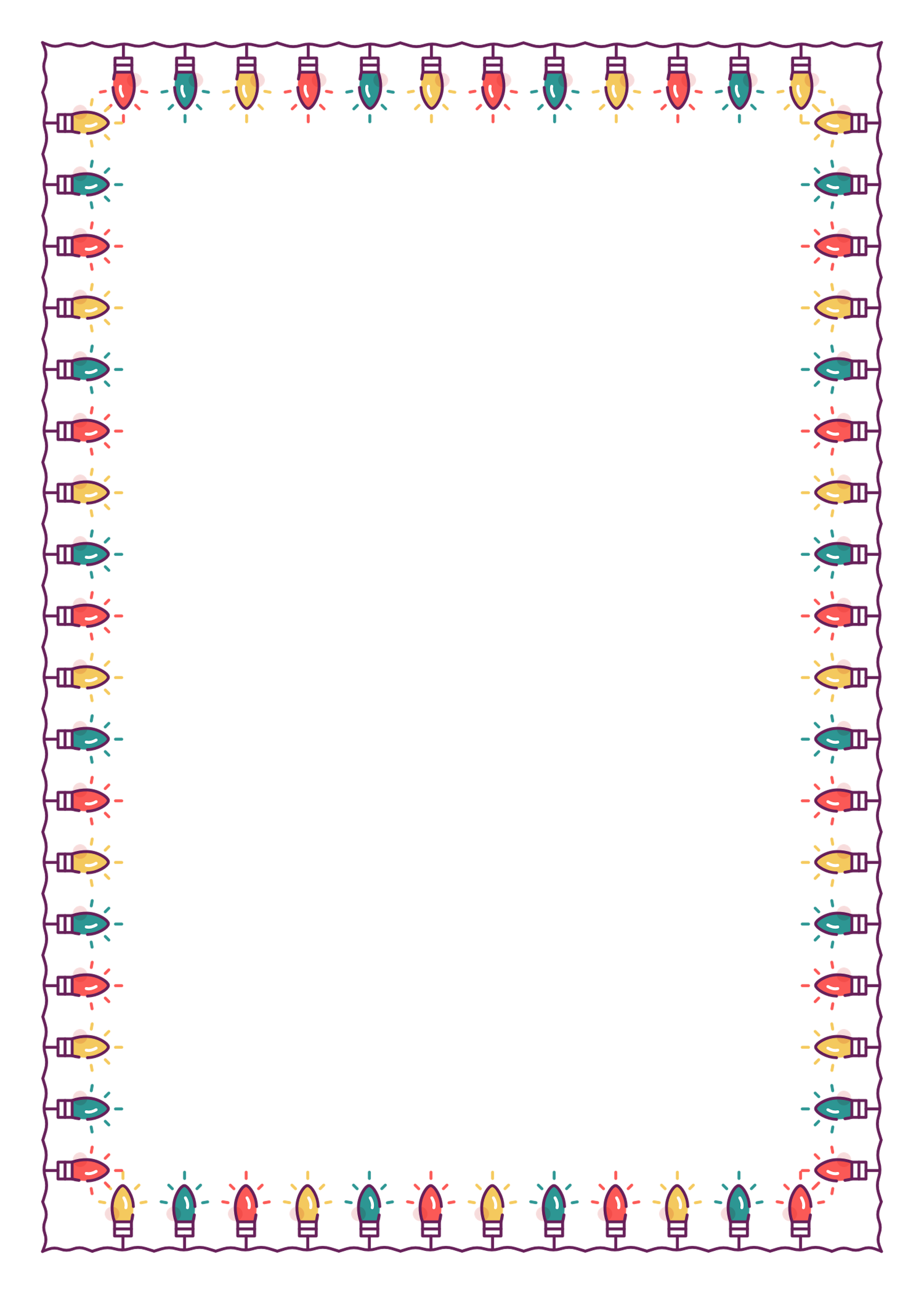 Christmas Lights (Full) Border (Free) – Christmas HQ