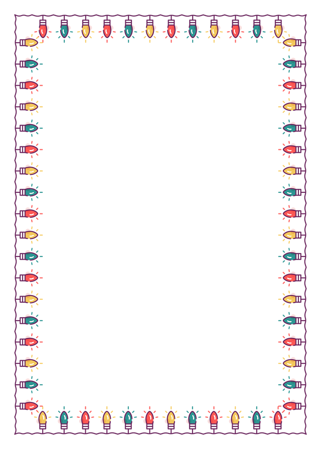 Christmas Lights (Full) Border (Free) – Christmas HQ