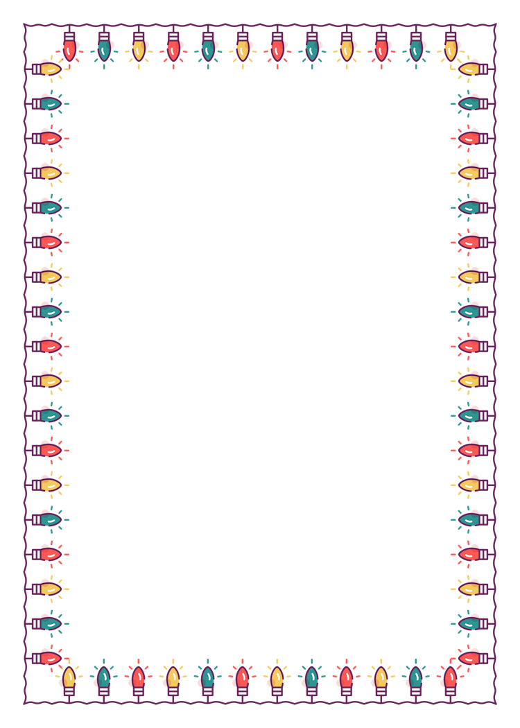 Christmas Lights (Full) Border (Free) – Christmas HQ