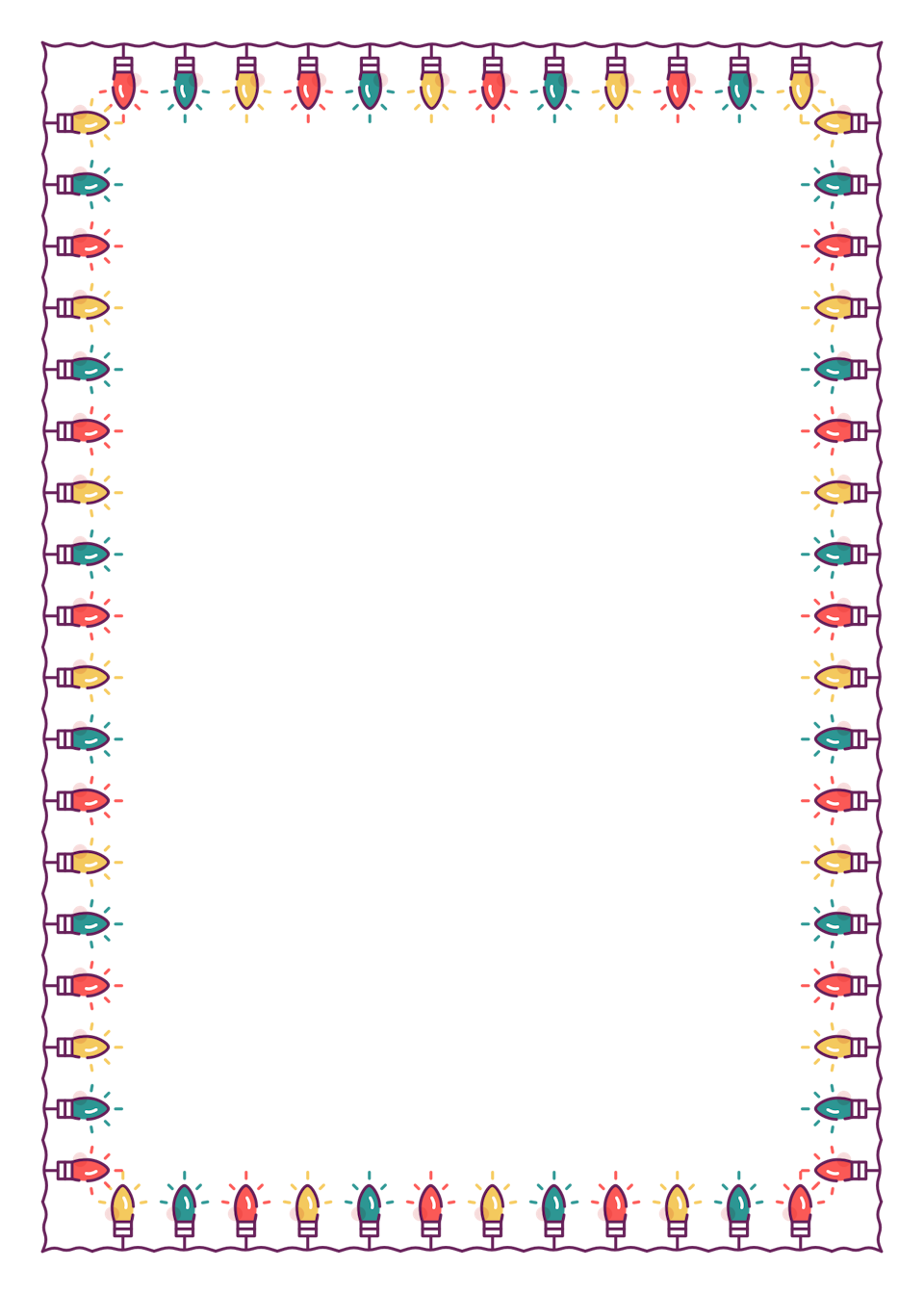 Christmas Lights (Full) Border (Free) – Christmas HQ