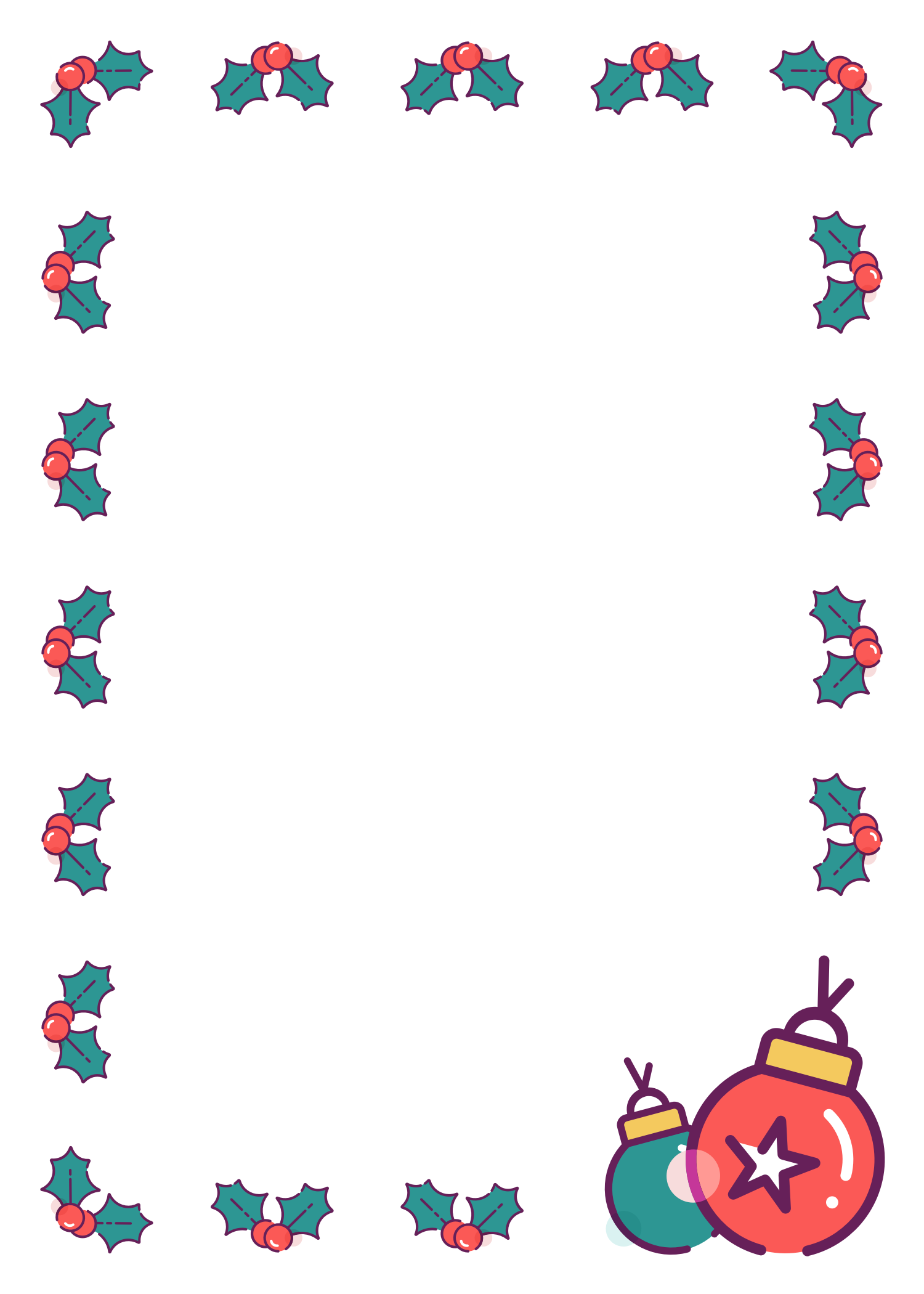 25+ Free Christmas Borders for Your Holiday Designs โ Christmas HQ