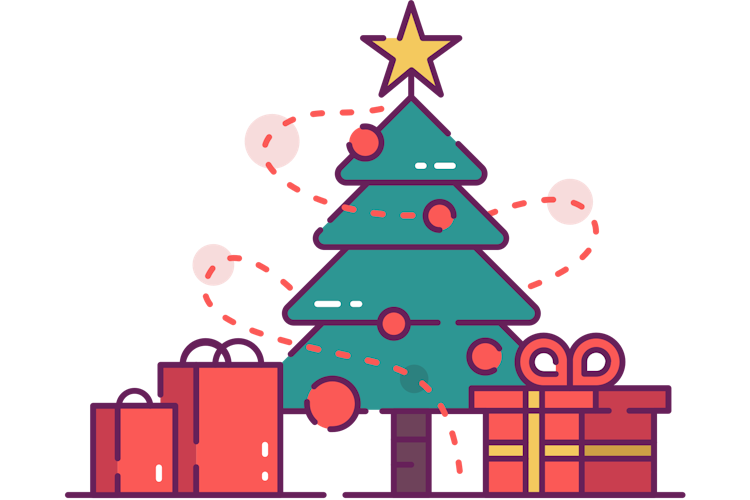 Christmas Tree with Presents Clip Art (Free) Christmas HQ