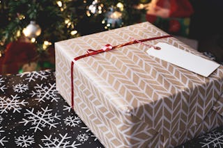 Brown Wrapped Christmas Gift