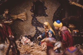 Nativity Scene, Mary and Jesus