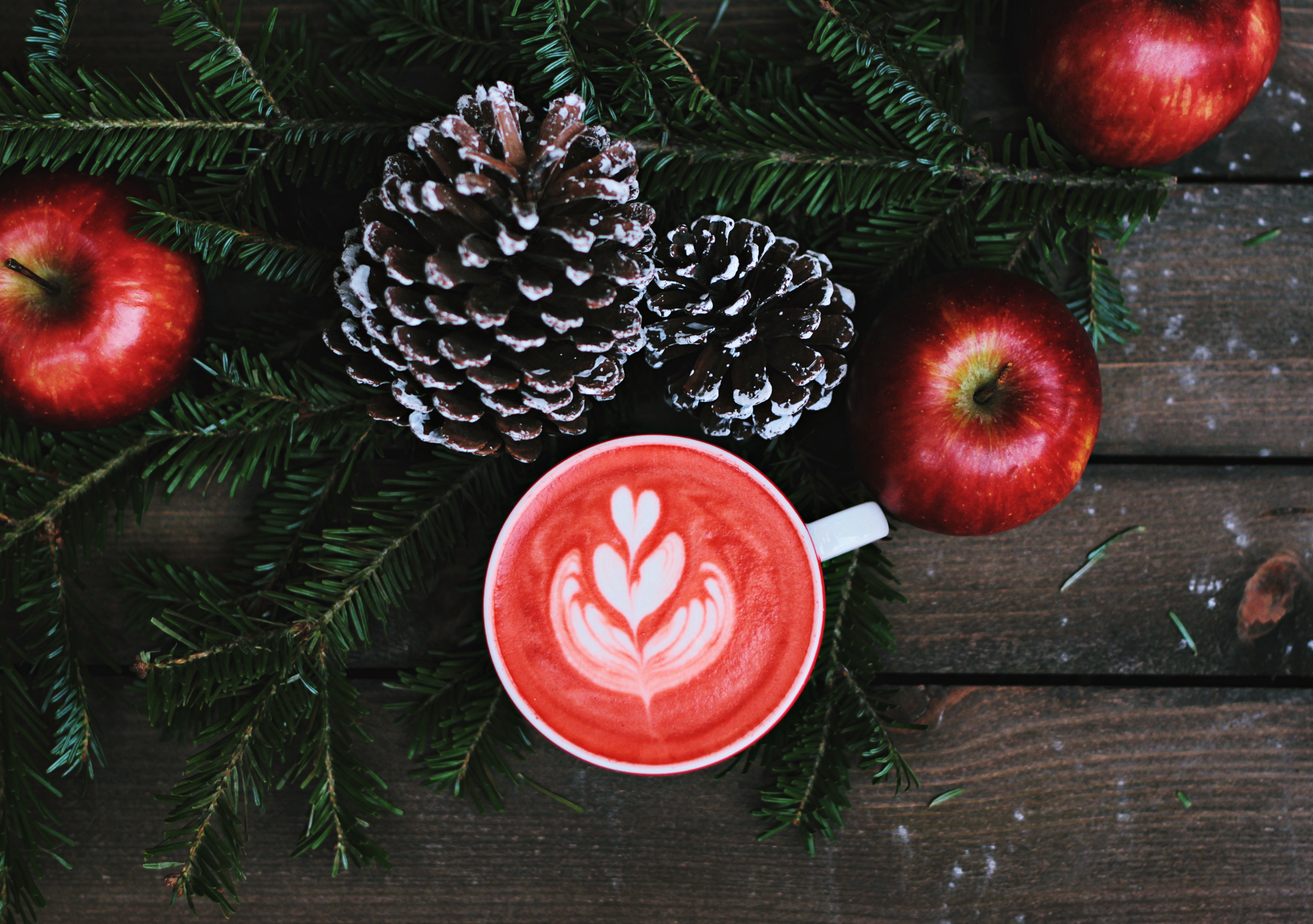 Pine Cones, Apples and Latte