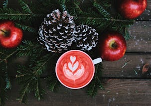 Pine Cones, Apples and Latte