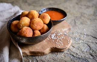 A tasty Italian treat, arancini balls will wow your guests.