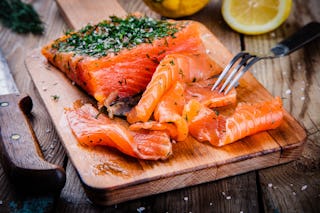 Cured using salt, share some gravlax with your friends on a cold winter