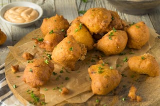 For a bit of southern flair, add some hush puppies to your app lineup.