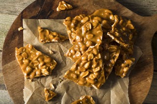 Created from a batch of taffy gone awry, peanut brittle is a accident of the most delicious sort.
