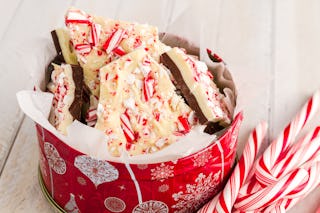 Peppermint bark is as tasty to look at as it is to eat.