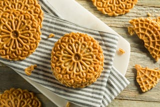Pizzelles are a creative way to eat waffles for dessert (as if we needed an excuse).