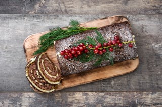Resembling a wooden log, Christmas yule logs are a delicious treat (just don