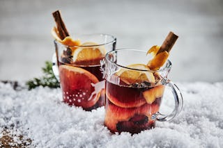 Wassail is a mulled wine with spices served during the holidays.